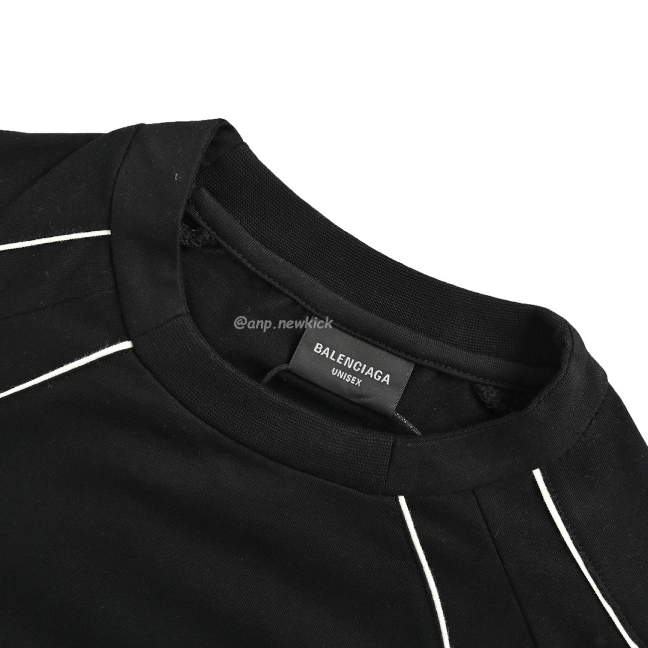 Balenciaga Black Soccer Long Sleeve Jersey T Shirt (10) - newkick.cc